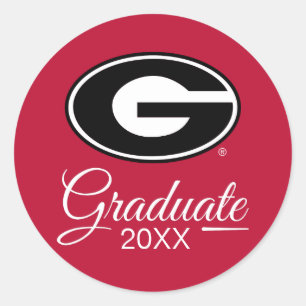 Pegatina Redonda Universidad de la graduación de Georgia el  