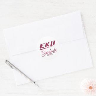 Pegatina Redonda Universidad del Este de Kentucky | EKU