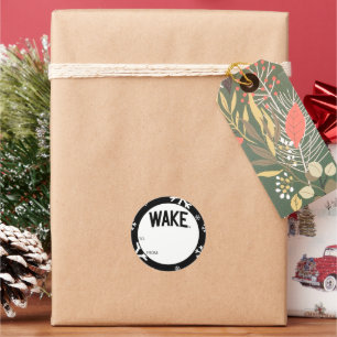Pegatina Redonda Universidad Wake Forest   Wake Arch
