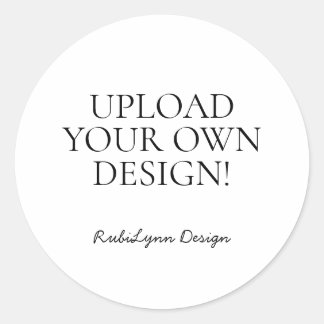 Pegatina Redonda Upload your own design, custom sticker printing