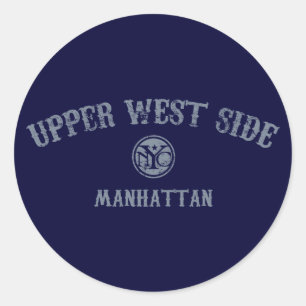 Pegatina Redonda Upper West Side