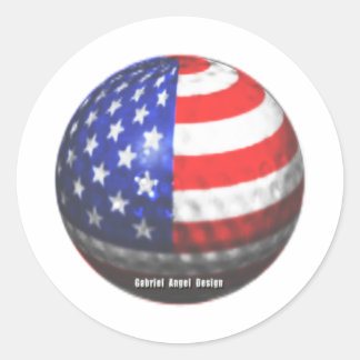 Pegatina Redonda US Golf