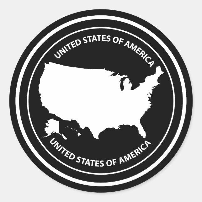 PEGATINA REDONDA USA (Anverso)
