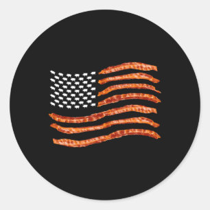 Pegatina Redonda Usa Con Bandera Lindo Us Cerdos Secos Divertido 4 