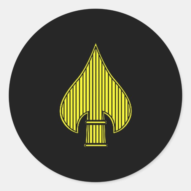 Pegatina Redonda Usa Special Operations Command Logo Patriotic Vete (Anverso)