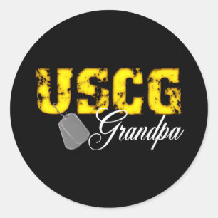 Pegatina Redonda uscg99Grandpablk