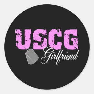 Pegatina Redonda uscg99novia2blk