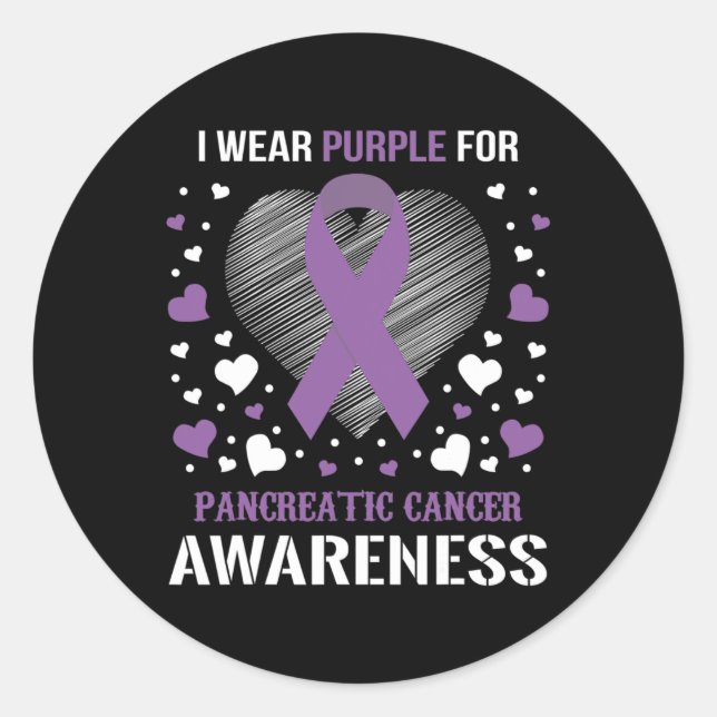 Pegatina Redonda Usé Ribbo, Defensor De La Concienciación Sobre El  (Anverso)