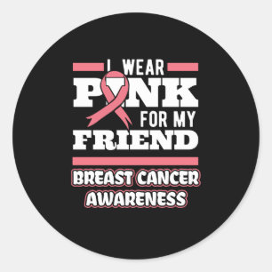 Pegatina Redonda Uso El Rosa Para Mi Amigo