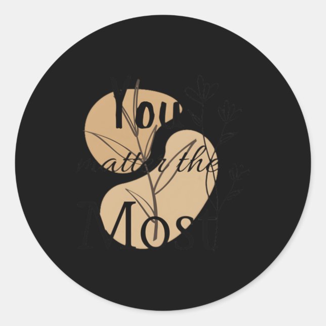 Pegatina Redonda Usted Las Vibes Más Positivas Empoderando Al Pegat (Anverso)