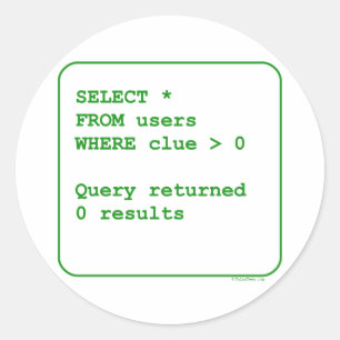 Pegatina Redonda Usuarios desorientados