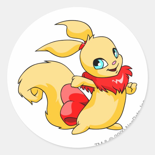 Pegatina Redonda Usul Red (Anverso)