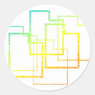 Pegatina Redonda utah chill blur