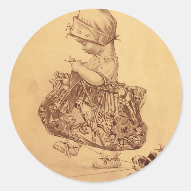 Pegatina Redonda Utopia Yarn (Anverso)