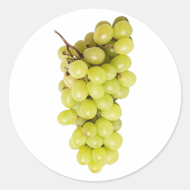 Pegatina Redonda Uvas de grapes (Anverso)