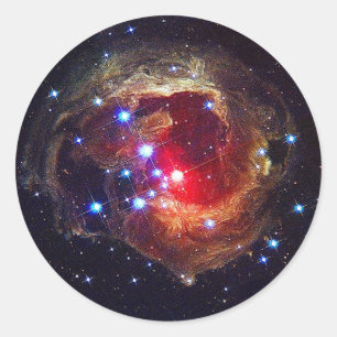 Pegatina Redonda V838 Monocerotis estrella NASA
