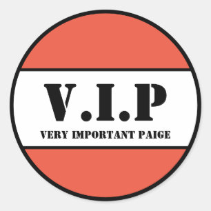 PEGATINA REDONDA V.I.P