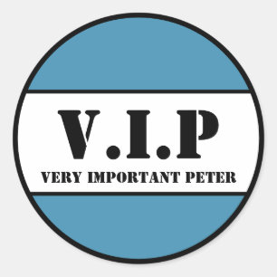 PEGATINA REDONDA V.I.P