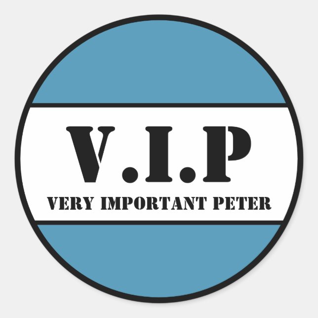 PEGATINA REDONDA V.I.P (Anverso)