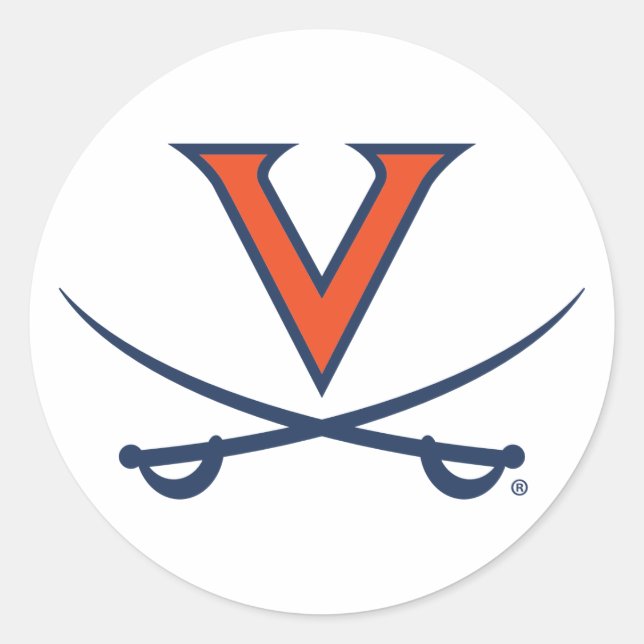 Pegatina Redonda V Saber (Anverso)