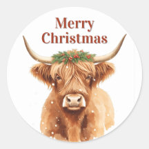 Vaca enana de Navidad de follaje navideño de las T