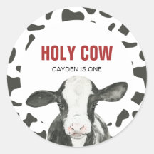 Vaca Sagrada Cumpleaños de una Impresión de Vaca