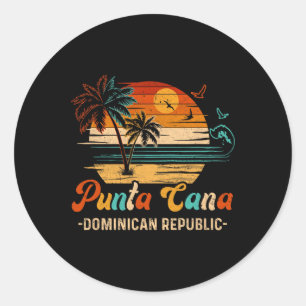 Pegatina Redonda Vacaciones de Punta Cana 2025 en Matchi