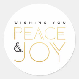 Pegatina Redonda Vacaciones en Art Deco