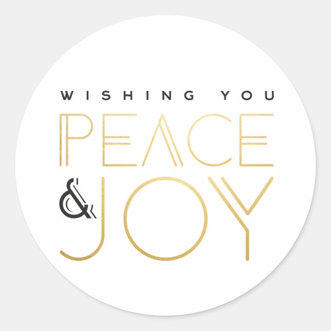 Pegatina Redonda Vacaciones en Art Deco (Anverso)