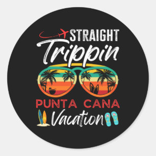 Pegatina Redonda Vacaciones familiares de Trippin Punta Cana