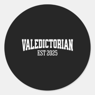 Pegatina Redonda Valedictorian Cl De Graduación De 2025