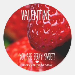 Pegatina Redonda Valentín, eres muy dulce.