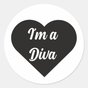 Pegatina Redonda Valentine Black Happy heart romance graphic