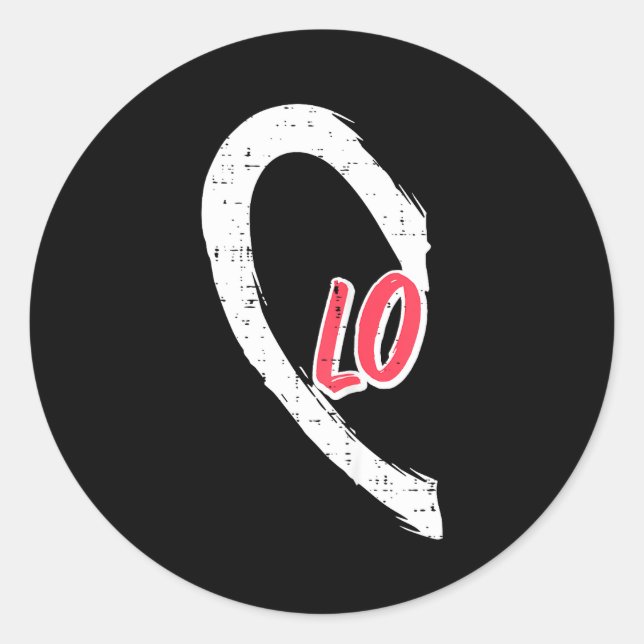 Pegatina Redonda Valentines Day Matching Love Lo Heart Cute Couple  (Anverso)