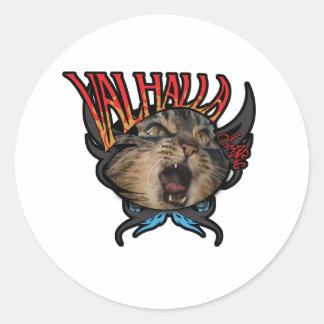 Pegatina Redonda Valhalla