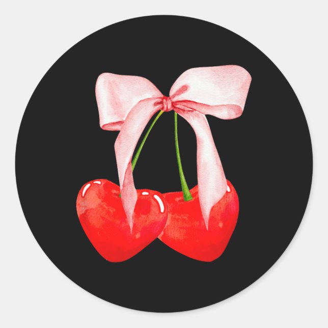 Pegatina Redonda Valoración de cinta rosada de la época del Chica s (Anverso)