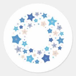 Pegatina Redonda Vals celestes