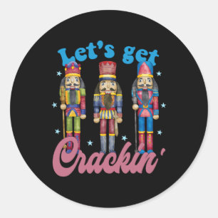 Pegatina Redonda Vamos a craquear tres petardos ventilaremos a Cris