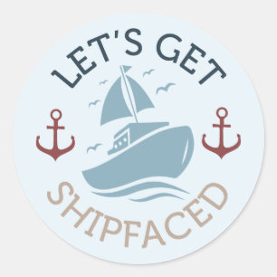 Pegatina Redonda Vamos a ser Shipface