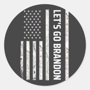 Pegatina Redonda Vamos Brandon
