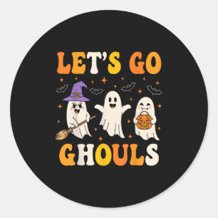 Pegatina Redonda Vamos Ghouls Halloween Ghost Costume Toddler Bo