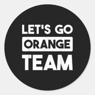 Pegatina Redonda Vamos Naranja Team War Game Competition Summer Ca