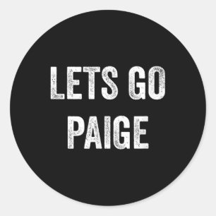 Pegatina Redonda Vamos Paige, Apoyen Padres Paige, Hermanos, Ventil