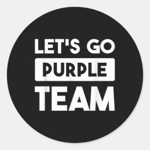 Pegatina Redonda Vamos Purple Team War Game Competition Summer Ca