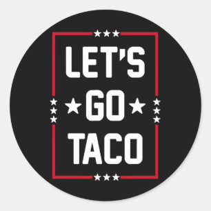 Pegatina Redonda Vamos Taco4
