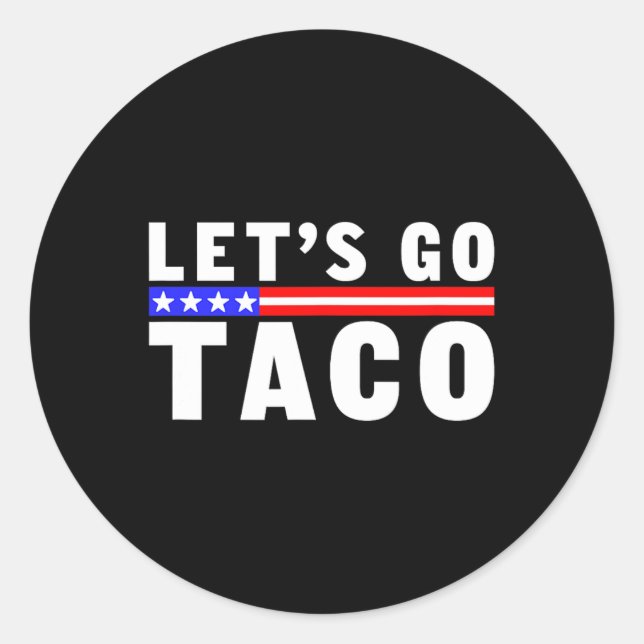Pegatina Redonda Vamos Taco5 (Anverso)