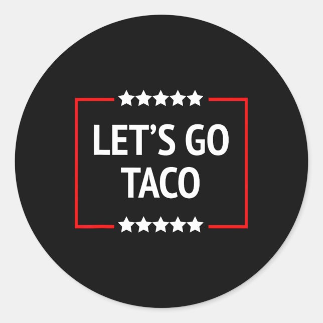Pegatina Redonda Vamos Taco 11 (Anverso)