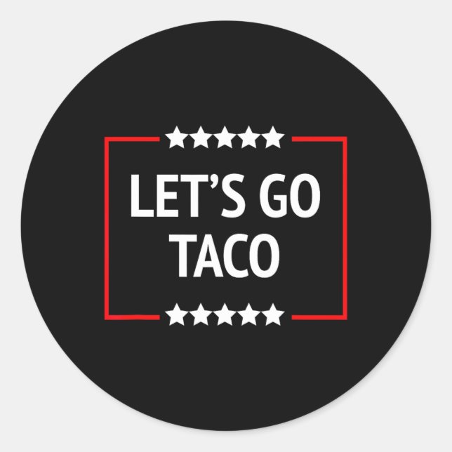 Pegatina Redonda Vamos Taco 13 (Anverso)