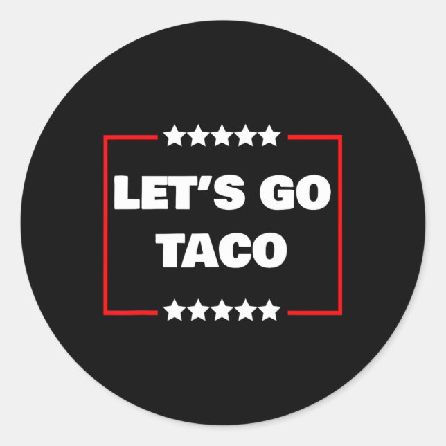 Pegatina Redonda Vamos Taco 17 (Anverso)
