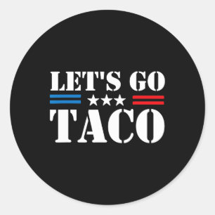 Pegatina Redonda Vamos Taco 25